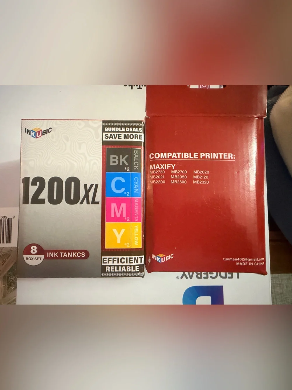 Inkubic 8 set 1200XL Compatible with Canon Maxify Printers. Models below